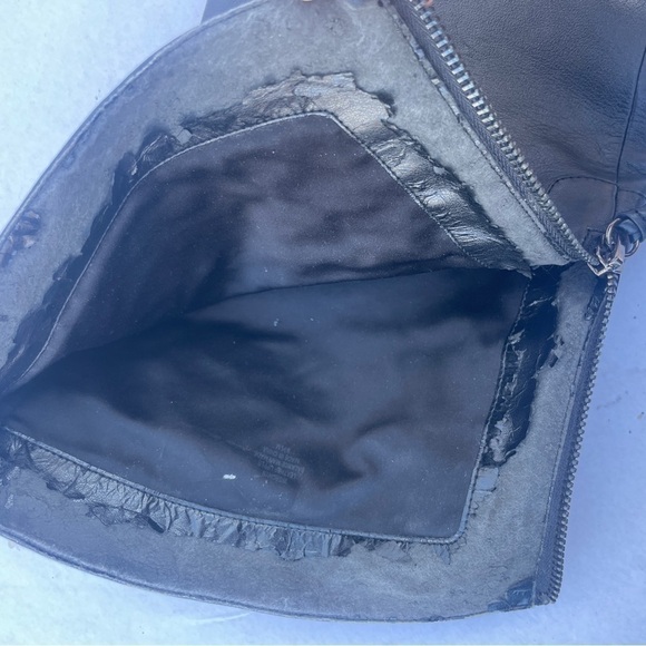 GUESS Black Genuine Leather Over The Knee Heeled Boots size 8.5 - Picture 15 of 16